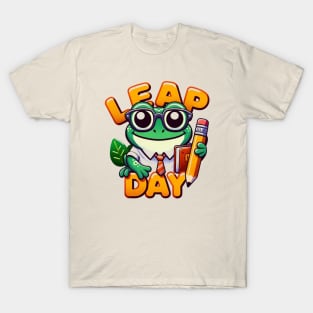 Happy Leap Day Teacher, Leap Into Reading Leap Day 2024 T-Shirt